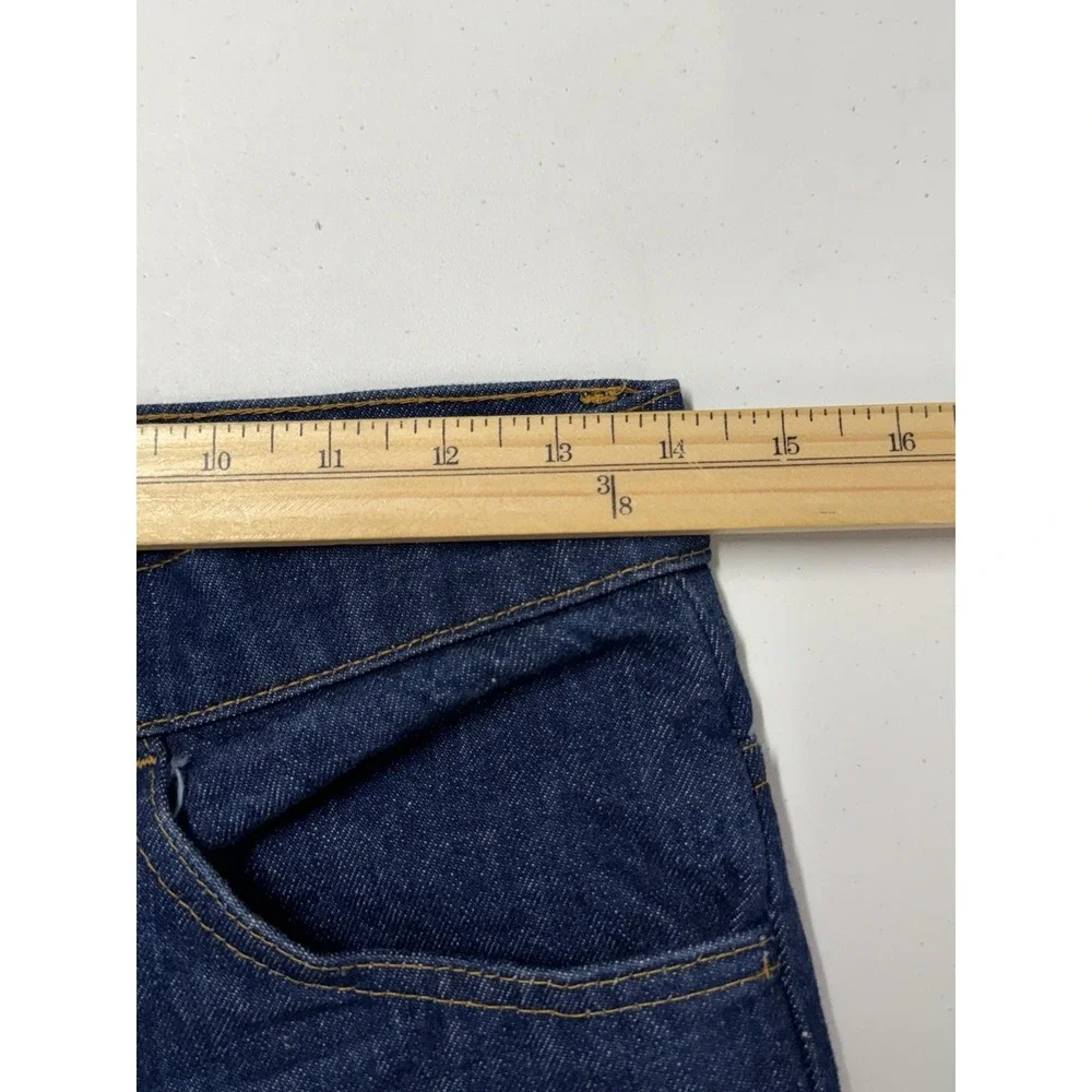 Vtg Levi's 519-0217 Orange Tab Jeans Men's Fits 28x34 Dark Wash USA 1981'